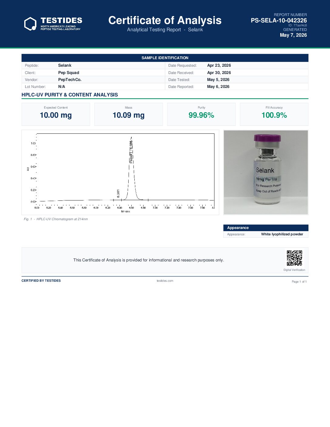 Selank 10 mg - Image 2